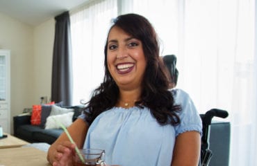 Hayat heeft de spierziekte SMA