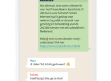Collecteren via WhatsApp