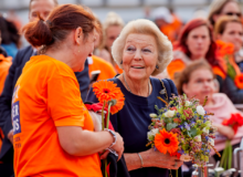 Prinses Beatrix aanwezig bij ons wandel- en fietsevenement Het Oranjepad