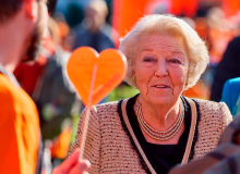 Prinses Beatrix aanwezig bij Het Oranjepad van het Prinses Beatrix Spierfonds