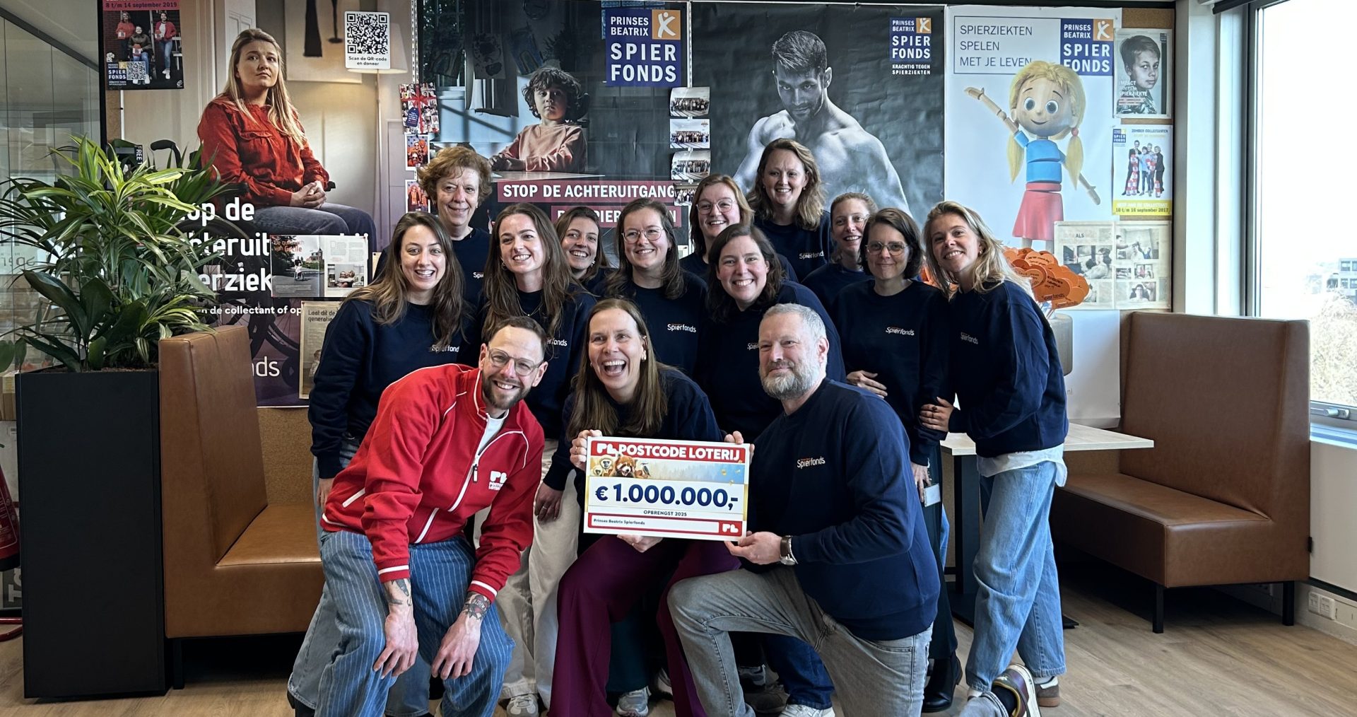 Cheque Postcode Loterij Spierfonds