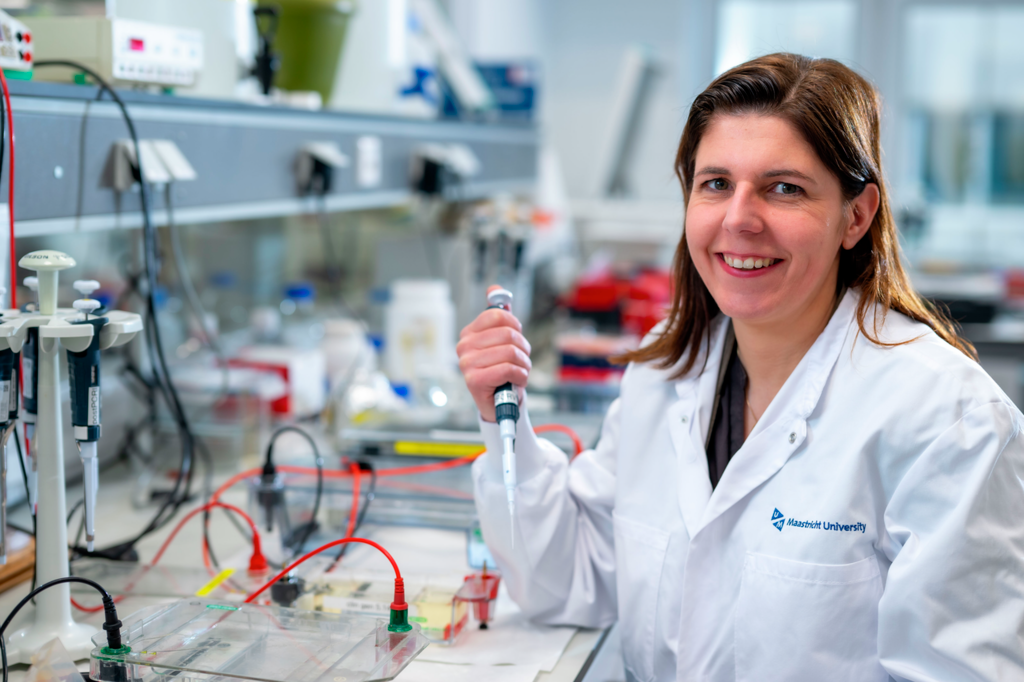 onderzoeker - florence van tienen - laboratorium - maastricht - spierfonds