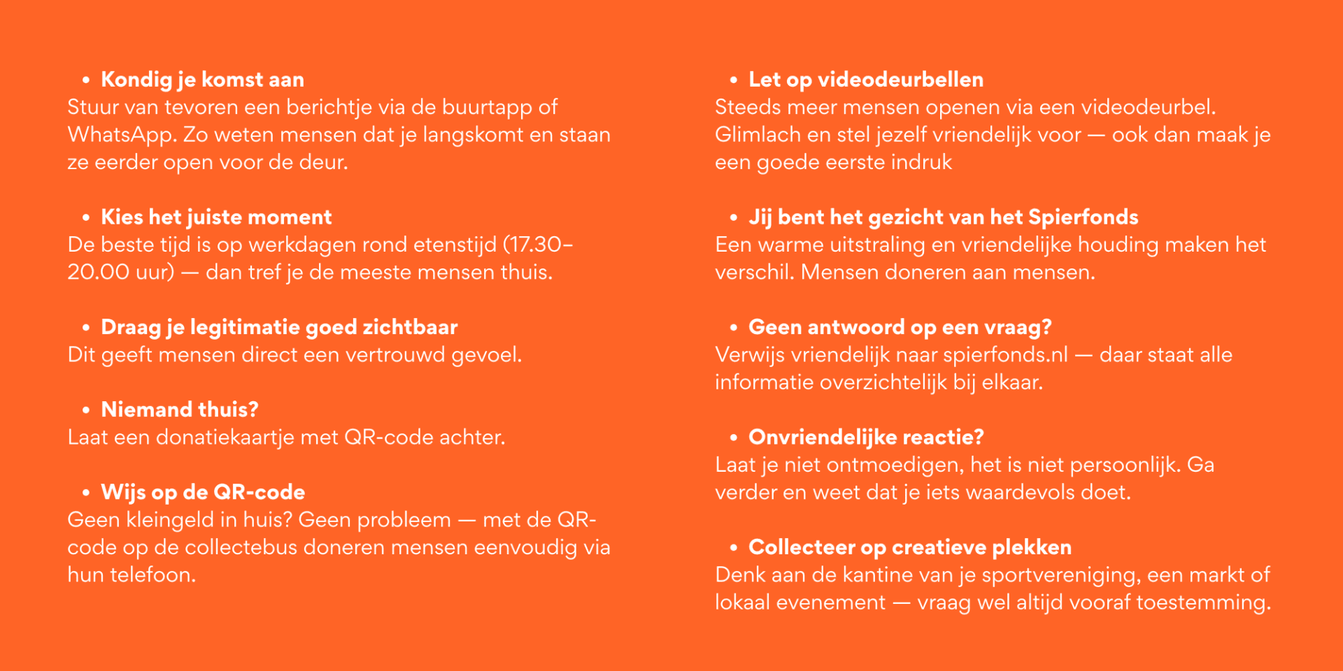 Collectetips Spierfonds 2026